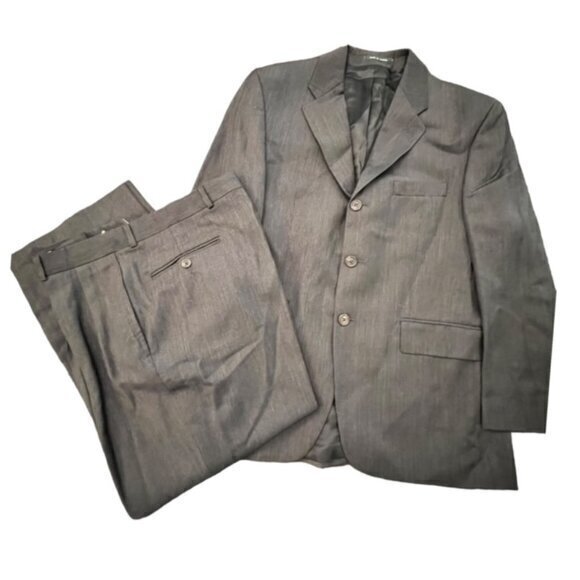 Lauren‎ Ralph Lauren Wool Cashmere 2 Piece Suit Pants Jacket Mens Size 40S VTG - Picture 1 of 16